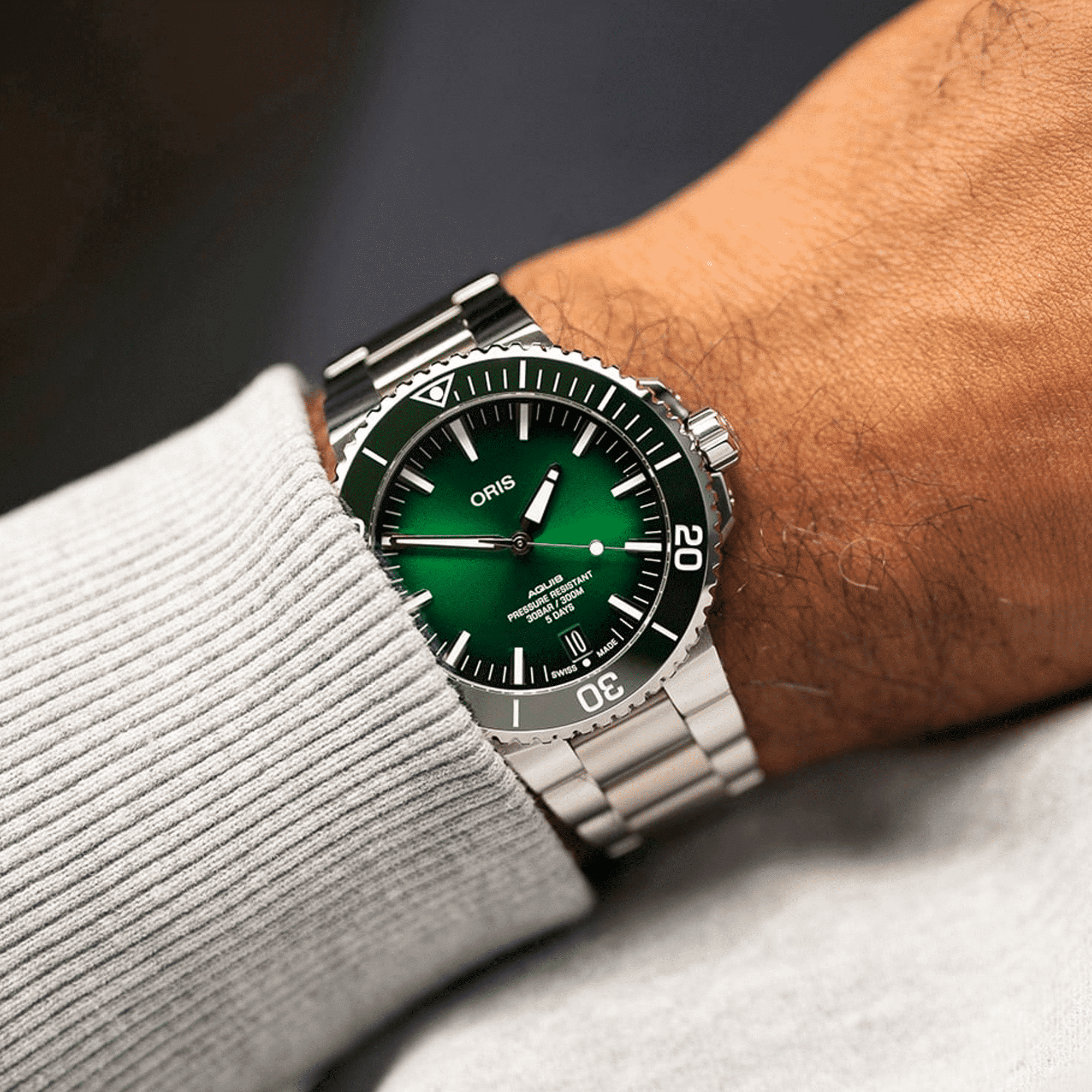 ORIS AQUIS Calibre 400 Zelena 43,5 mm - slika 5